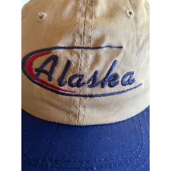 Alaska Khaki Embroidered Hat Cap Adjustable - Picture 2 of 6